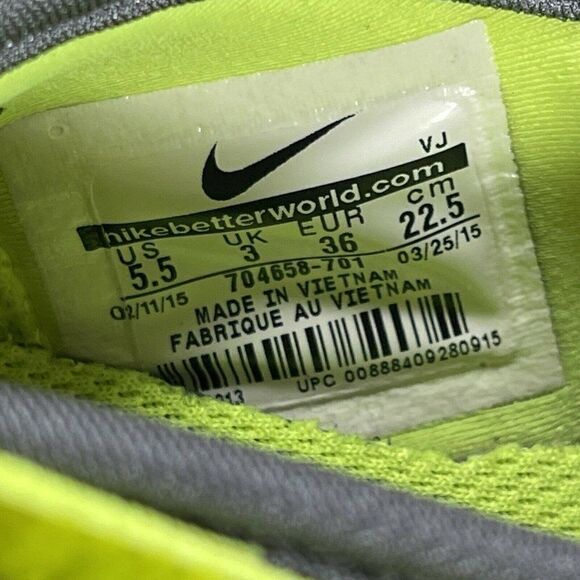 Nike Womens Zoom Fit Training Running Volt Green/Black Athletic Shoe Size 5.5 - Picture 9 of 9